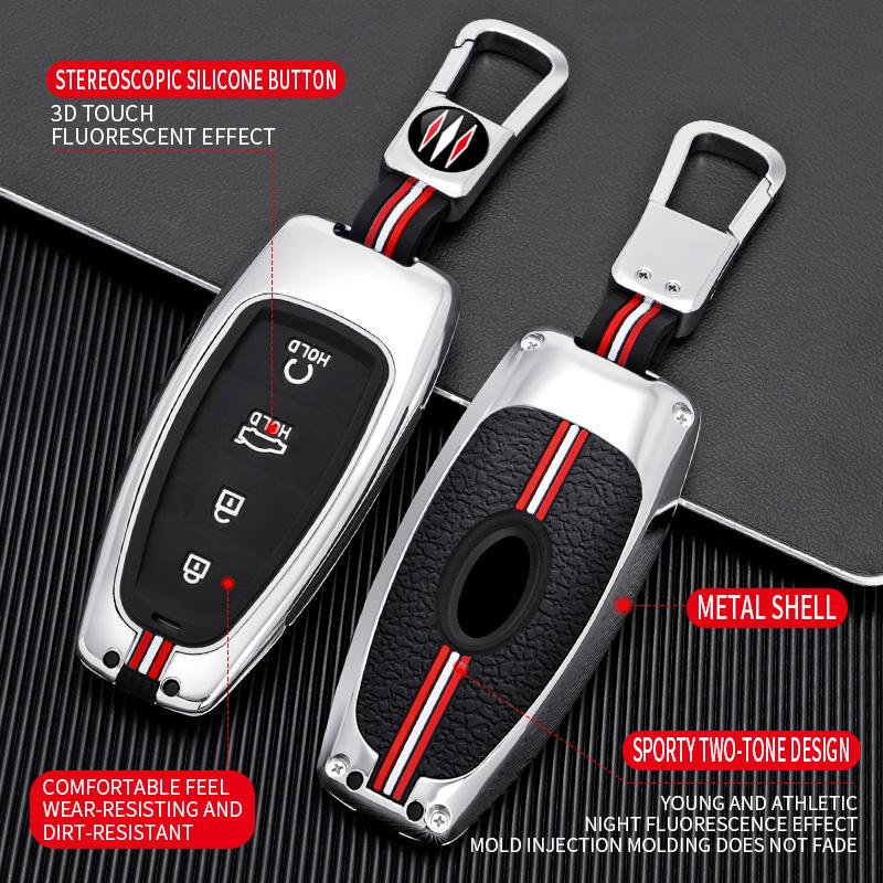 Car Key Case Cover Shell Fob Holder for Hyundai Santa Fe Tucson 2025 NEXO NX4 Atos Prime Solaris 2025 Styling Accessories