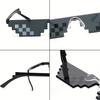 Pixelated Mosaic Glasses New Mosaic Glasses Double Cool Funny Party Glasses Pixel Party Glasses Party Photo Prop Glasses