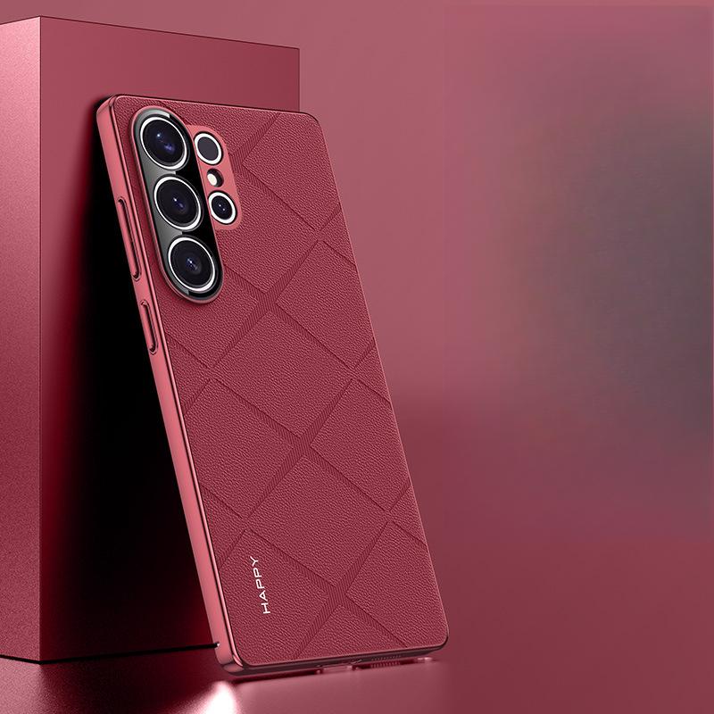 

Розкішний чохол для телефону Samsung S25ultra, Всеохоплюючий S24u Гальванізований 25p Ударостійкий Діловий Шкіряний Чохол Samsung Galaxy S24 Ultra