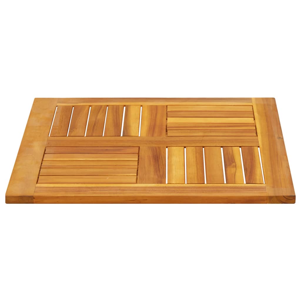 Table Top 60x60x2 cm Square Solid Acacia Wood