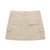 European & American Workwear Multi-Pocket Mini Skirt - Solid Color Casual Street Style Skirt