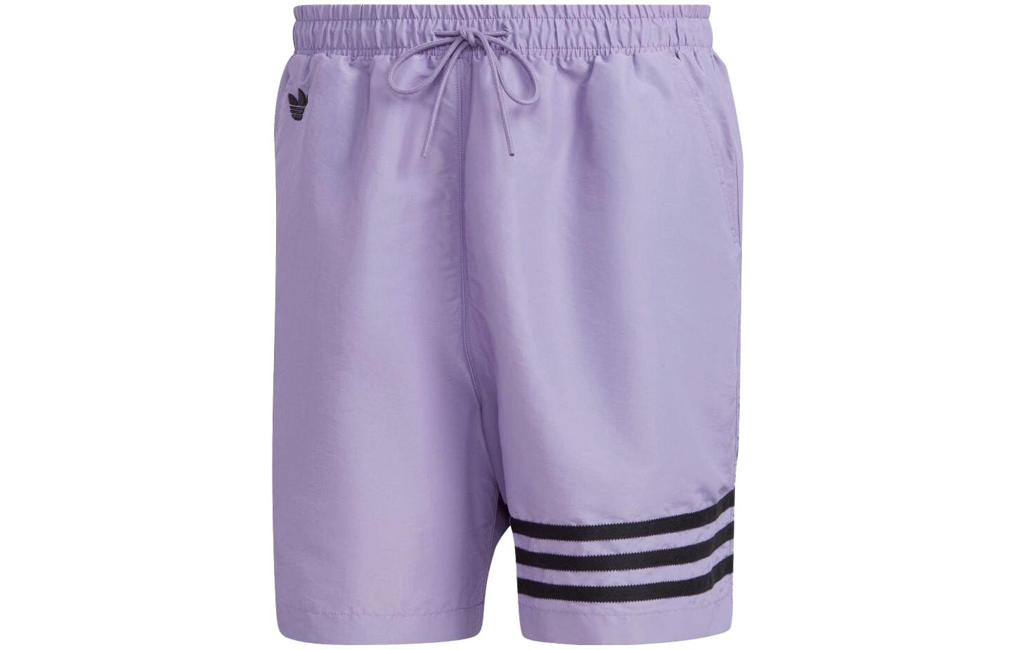 Adidas Originals ADICOLOR NEUCLASSICS Повседневные шорты Мужские Сиреневые Средняя посадка HR8690 L