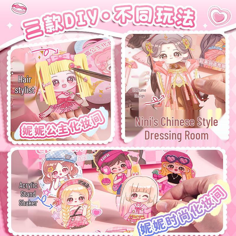 Princess Makeup Bag & DIY Book - Immersive Toy Stickers for Kids, Perfect Birthday Gift for Girls