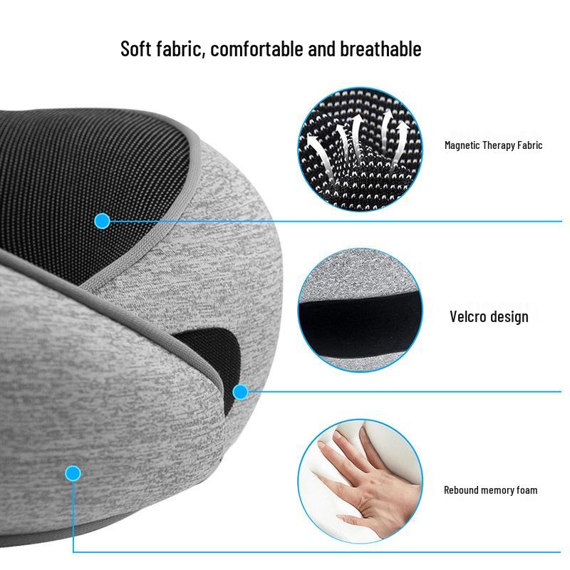 U-Shaped Memory Foam Neck Pillow: Comfortable, Portable Support for Travel
