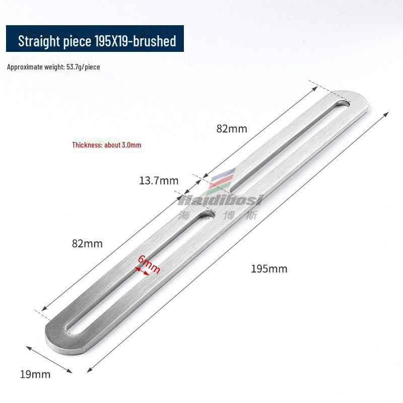 Stainless Steel Adjustable L-Shaped 90° Angle Bracket Connector
