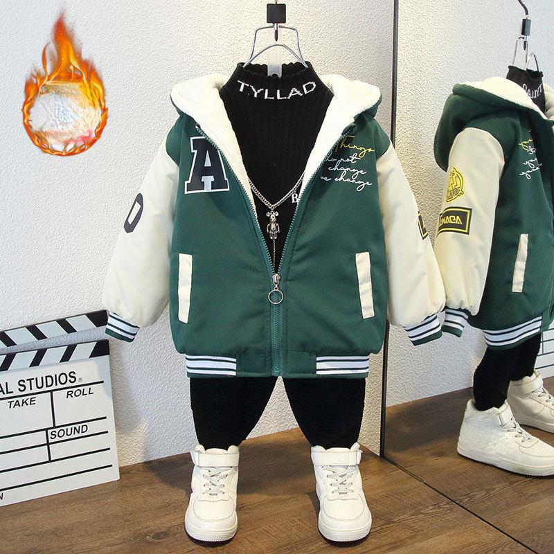 Lässiger dicker Mantel für Mädchen, Herbst- und Winter-Fleecejacke für Kinder