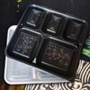 Disposable 5-Compartment Food Container