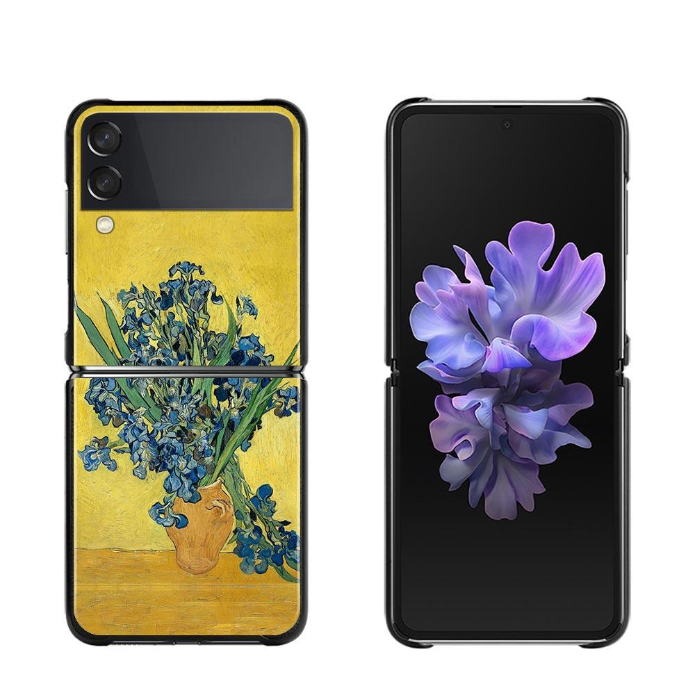 Zflip4 Phone Case For Samsung Galaxy Z Flip3 5G Cases for Samsung Z Flip 3 Zflip Coque Hard Shell Fundas Van Gogh Starry Sky Art
