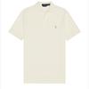 Polo Logo Brodert Vertikal Knappelukking Kortermet Poloskjorte Herre topper Beige 710534735-420