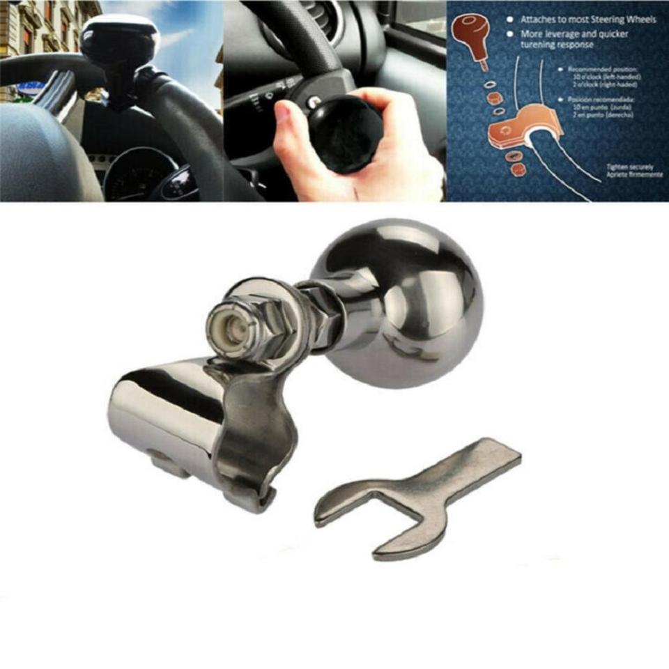 

Stainless Steel 316 Steering Wheel Knob Auxiliary Boosters Ball Handle Boat Accessory Steering Wheel Truck Boat Yacht срібний