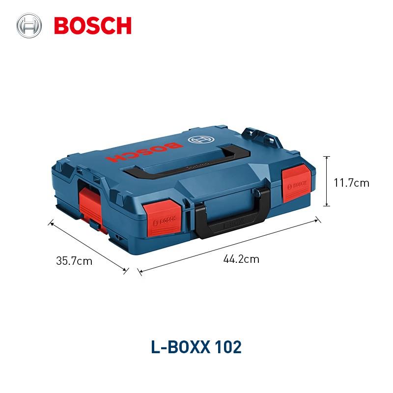 

Bosch L-BOXX Series Stackable Toolbox Dual-handle design for easier carrying Padlock hole design for security and theft prevention