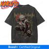 Naruto Kakashi Hatake T Shirt Sharingan Vintage Acid Wash Streetwear Retro Anime Graphic Cotton Men Tees Clothing Hot Sell