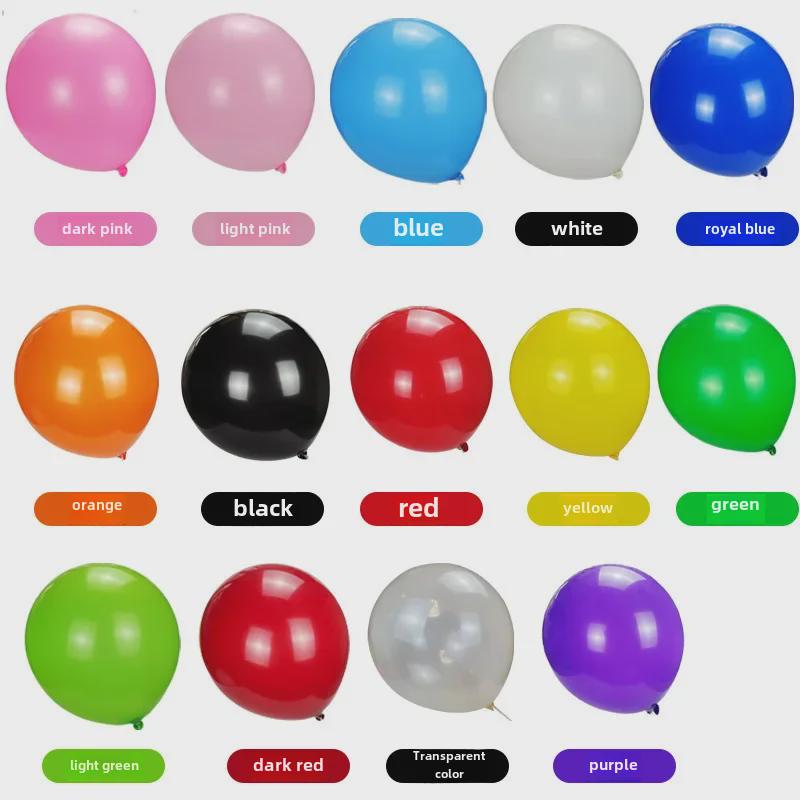 18-Inch Thick Transparent Latex Balloon for Weddings & Parties