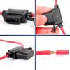 5Pcs 12A Car Mini Fuse Box Blade Type In Line Fuse Holder Waterproof for Car Motorcycles Wire Cutoff Switch Socket
