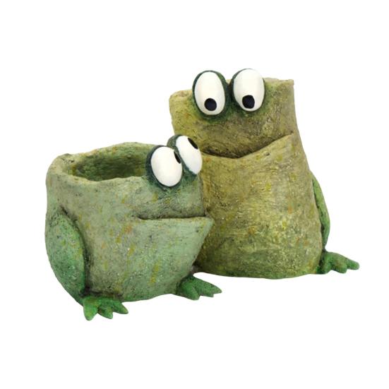 Small Animal Planter Pot Cartoon Frog/Crocodile/Dog Flower Pot Cute Decorative Cactus Pot for Home Office Desk Garden Decor