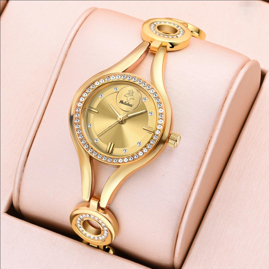 Yalalusi Fashion Medieval South East Asia Style Niche Light Luxury Ladies Watch Diamond Quartz Watch Women