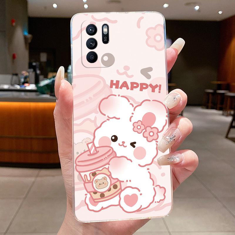 For Oppo Reno6 Z Case CPH2237 Luxury Dragon Cute Cool Boys Girls Transparent TPU Cover For Oppo Reno 6Z 6 Z Reno6Z 5G Phone Case
