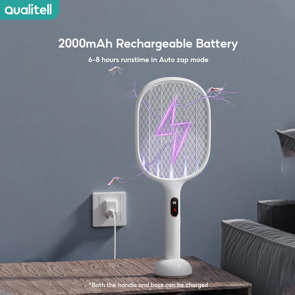 2026 Trending Electric Fly Swatter ABS Bug Zapper Racket 4000V 2000mAh Mosquito Killer Swatter Home Garden Office  ODM