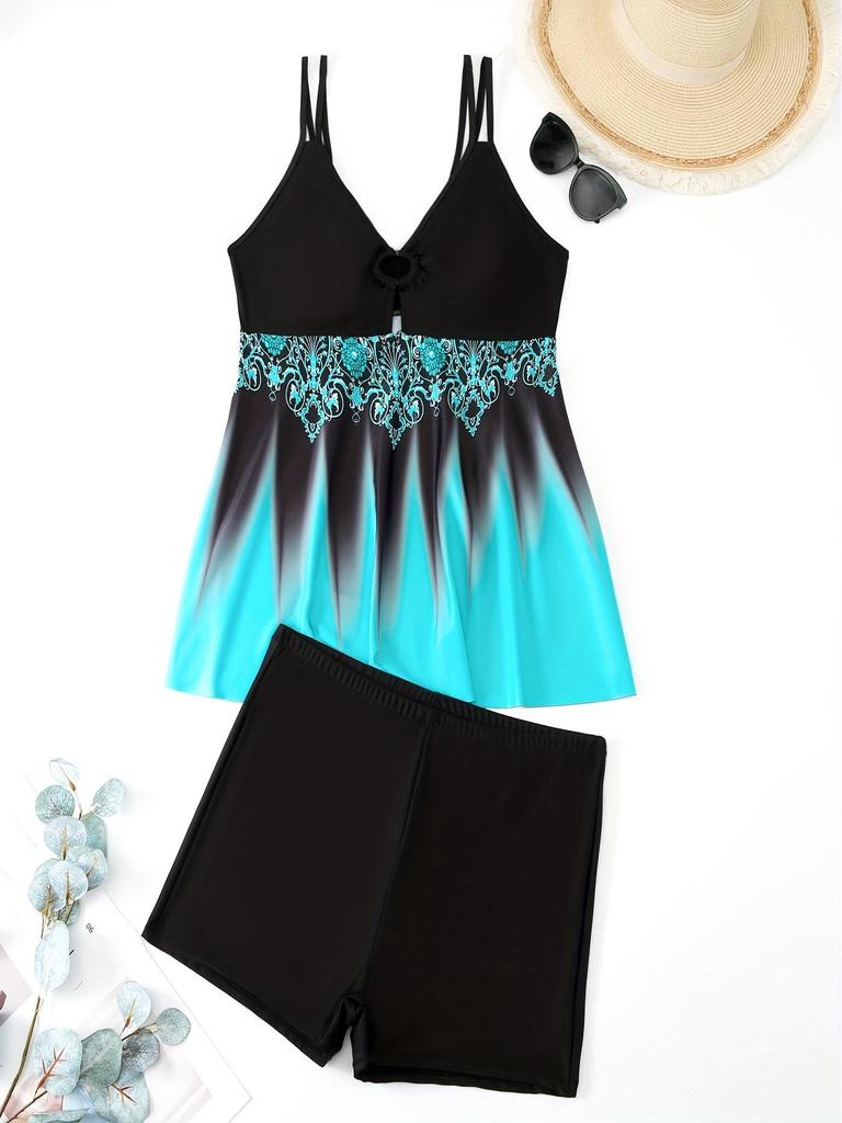 Costume da Bagno Intero Conservativo Stile Gonna Divisa Donna Europea e Americana 2025