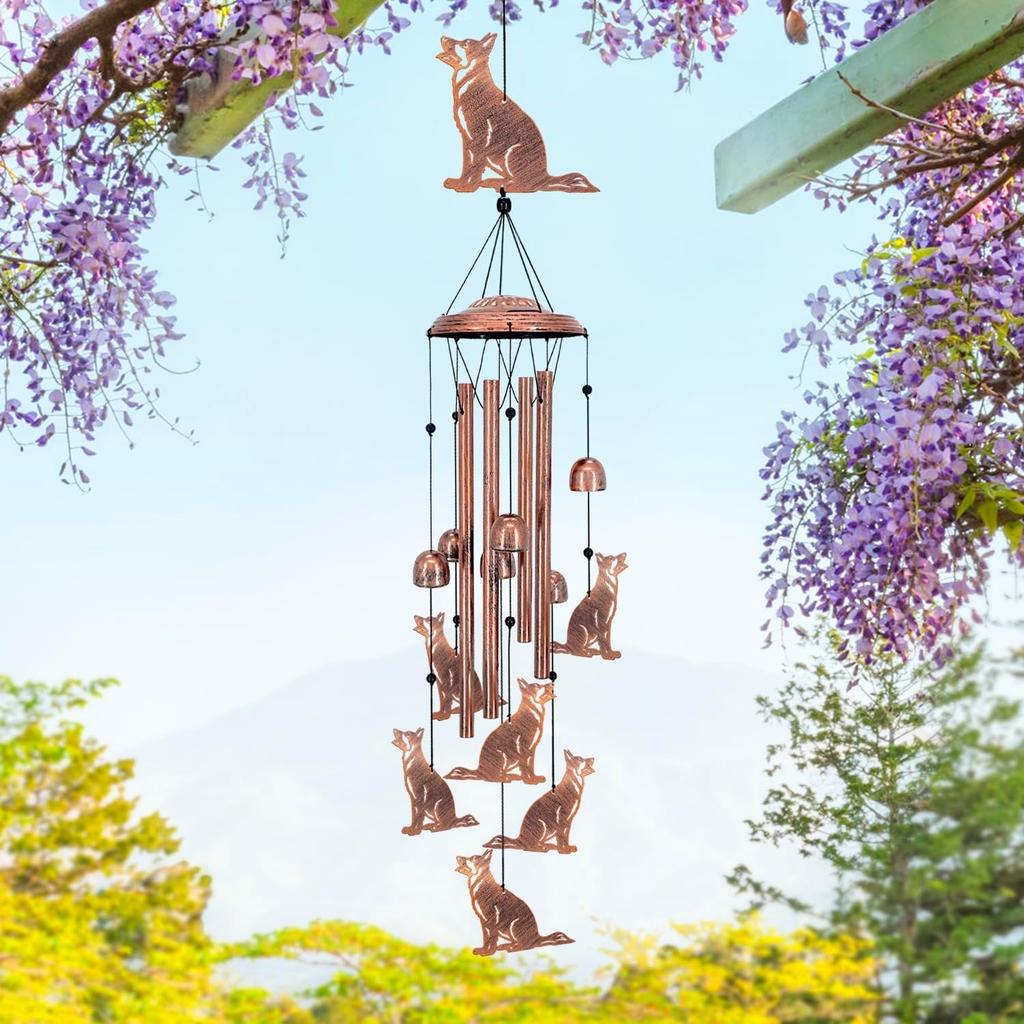 German Shepherd Dog Wind Chimes for Outside,Dog Gifts for Women Men/Memorial/Sympathy/Birthday Gifts Metal windchimes Outdoors/Indoors,Garden Decor
