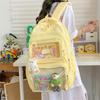 Schoolbag New Backpack Student Simple Leisure Women Large Capacity Commuter Mori School Bag Pain Bag Baby Bag Grain Bag Tide