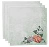 Vargottam Napkins  Florals  Print, Premium Quality Dinner  Napkins, 100   Cotton, Set of 4 Reusable  Napkins  Set, Size 20X20