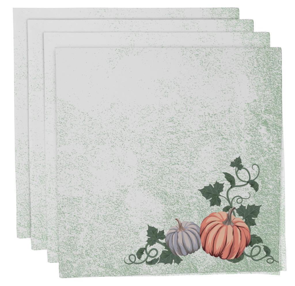 Vargottam Napkins  Florals  Print, Premium Quality Dinner  Napkins, 100   Cotton, Set of 4 Reusable  Napkins  Set, Size 20X20