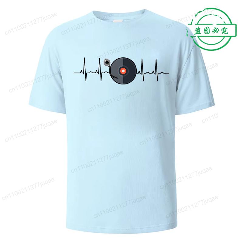 Tee Shirts for Men Women DJ Music Clothing Phonograph Record Print Funny Tshirt T-Shirt Tee Shirt for Men Music Lover Gifts