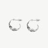 Silver Earrings_Wavelet Earrings.