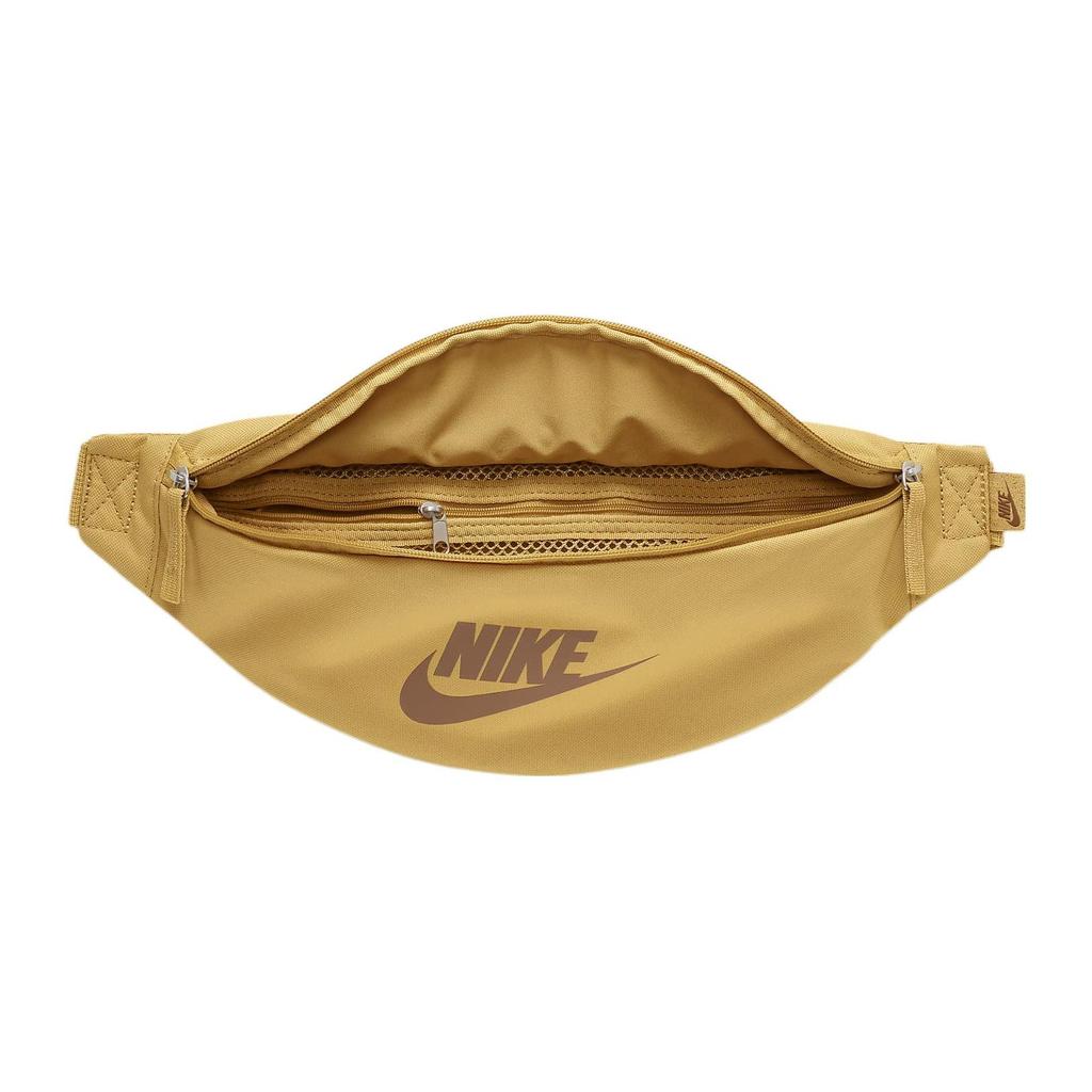 Nike Sports Casual Zipper Nylon Shoulder Crossbody Waist Bag Unisex Bags Wheat-Gold Almond-Brown DB0490-725