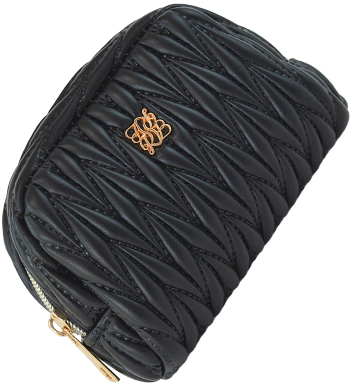 

Altro Rose Black Portable Cosmetic Makeup Makeup Cosmetics and Accessories Rosia Pouch, Pouch, Pouch, Pouch, Storage, Quilted, Design, Cute, 333193-01 чёрный