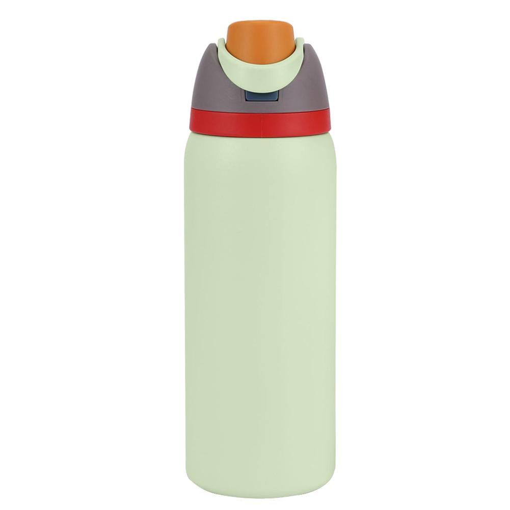 New Thermos Cup 24oz 32oz Insulated Cup Stainless Steel Space Kettle Water Bottle with Straw Vacuum Flasks for Car Outdoor Sport