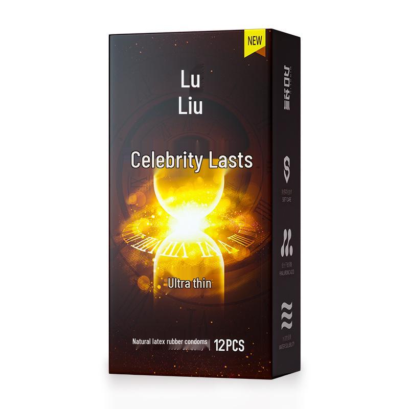Celebrity Premium Hyaluronic Acid Ultra-Thin Dotted Ribbed Condoms