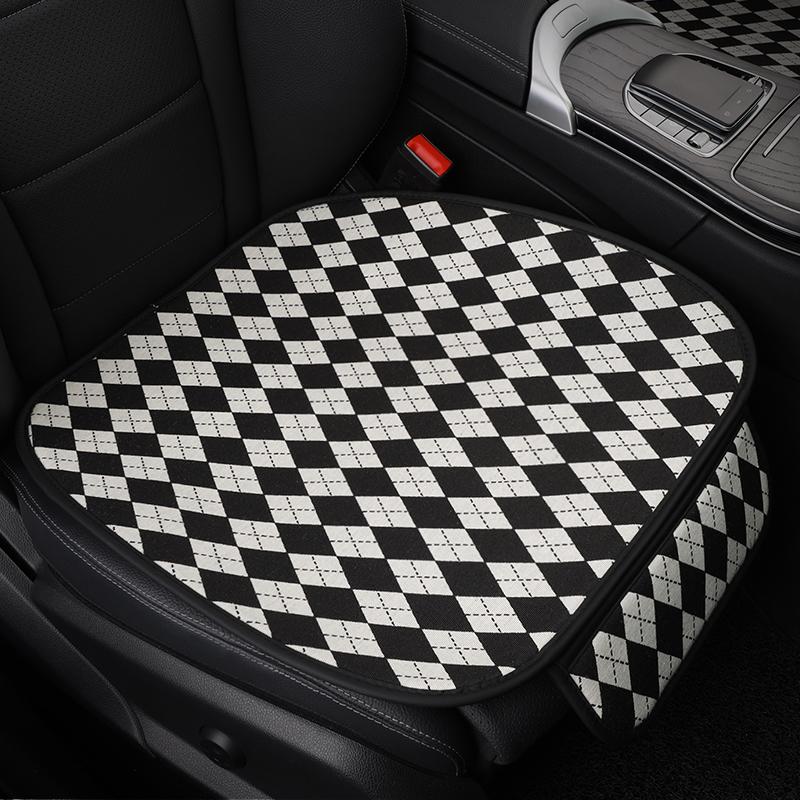 

Breathable Cotton and Hemp Car Seat Cover Four Seasons Universal Car Seat Cushion Durable Auto Seat Pad