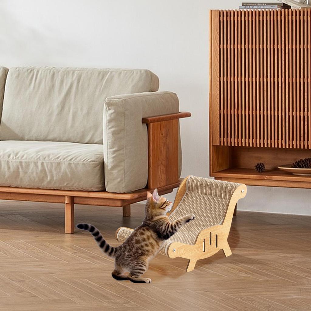 Cat Lounger Scratcher Kittens Scratching Recliner Sofa Multi-Functional Sisal Scratcher Bed for Indoor Scratching Pad Cat Chair