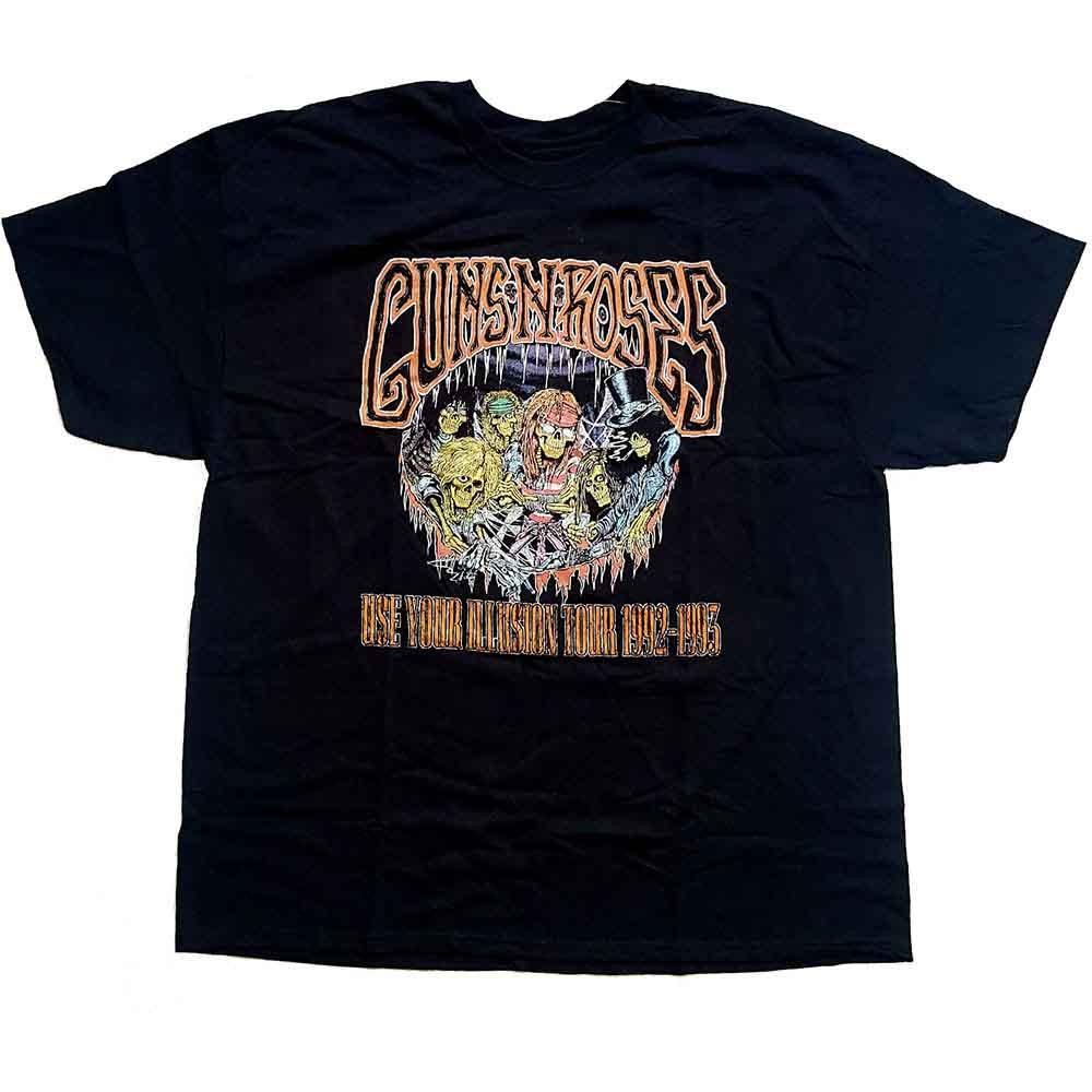Guns N039 Roses Unisex TShirt Illusion Monsters Black Unisex T-Shirt