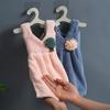 2 Stück Niedliches Hänge-Handtuch mit Blumenstickerei Schnelltrocknend, Nicht Saugfähig Polyester, Perfekt für Küche, Bad und Heimgebrauch Inklusive kleinem Aufhänger