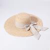 European and American fashion women's summer straw hat raffia eaves beach vacation sun hat elegant bow sun hat