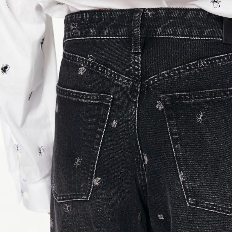 JNBY 2024 Autumn Wide-Leg Casual Jeans