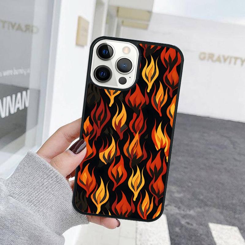 Artistic Personality Flame Phone Case For iPhone 17 Air 15 16 Cover 11 13 14 Pro Max 12 Plus Max Fundas