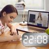 Digital Alarm Clock 5 Levels Dimmable Night Light Digital Clock with Temperature Display Snooze Mode Desktop Clock USB Bedroom
