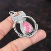 Thulite Pendant 925 Sterling Silver Pendant Top Quality Gemstone Jewelry Handmade Elegant Pendant Gift For Her Ethnic Pendant Silver Jewelry