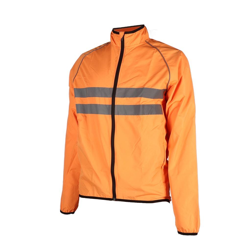 Veste de cyclisme orange coupe-vent pour moto tout-terrain et cyclisme, pour les sorties pêche