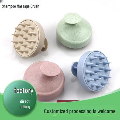 Weiche Silikon Shampoo- & Kopfhaut-Massagebürste im japanischen Stil - Doppelte Anwendung, für trockenes/nasses Haar