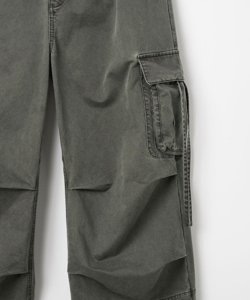 MILLO ARCHIVE Garment Washed Silhouette Pants [Khaki Grey]