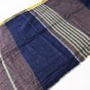 Used Pal'las Palace Nume Cotton Wool Color Striped Stole\Navy Shawl Large Fringe [2400015059693]