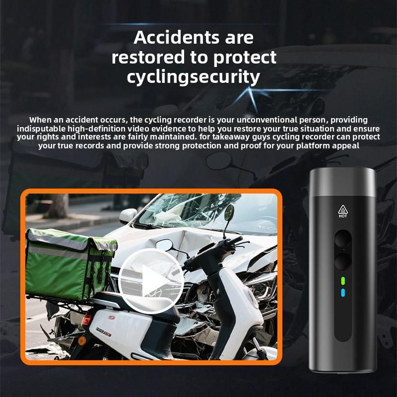 Bicycle Driving Recorder, Sports Camera, Waterproof, Anti-shake, Cable-free, Long Battery Life Lighting, Cycling Recorder