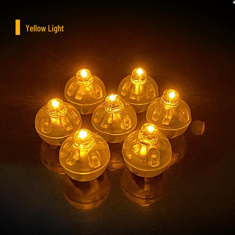 Luminous DIY Palace Lantern Fan Pendant Magnet Keychain Ornament - Ancient Style Accessory