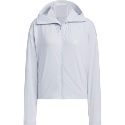 Knit UPF Jacket Solid Color Quick-Dry Sports Casual Hooded Jacket Women Jacket Light-Blue JJ1332