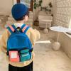 Durable Color Block Japanese Style Backpack for Boys - Ages 3-5